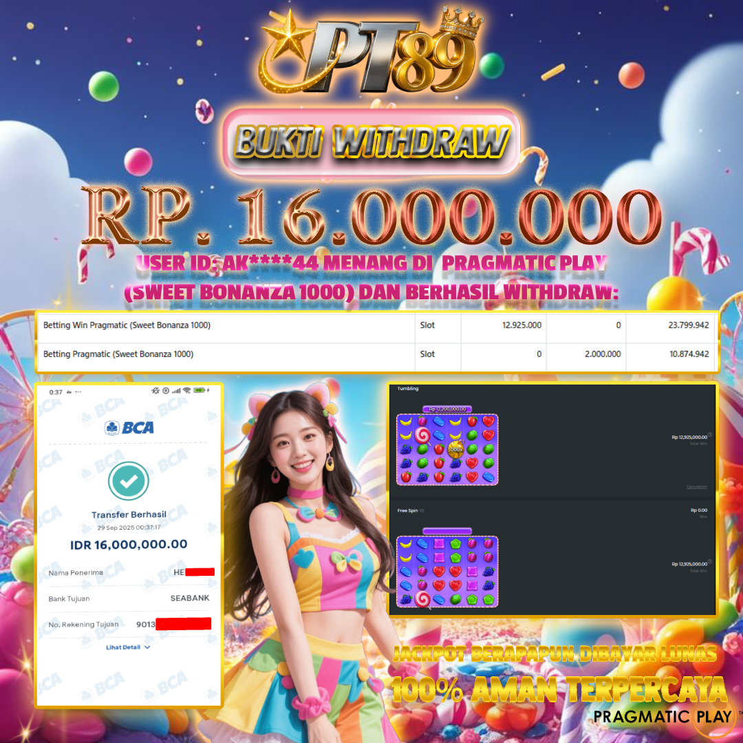BUKTI WITHDRAW Sweet Bonanza 1000 - Pragmatic	