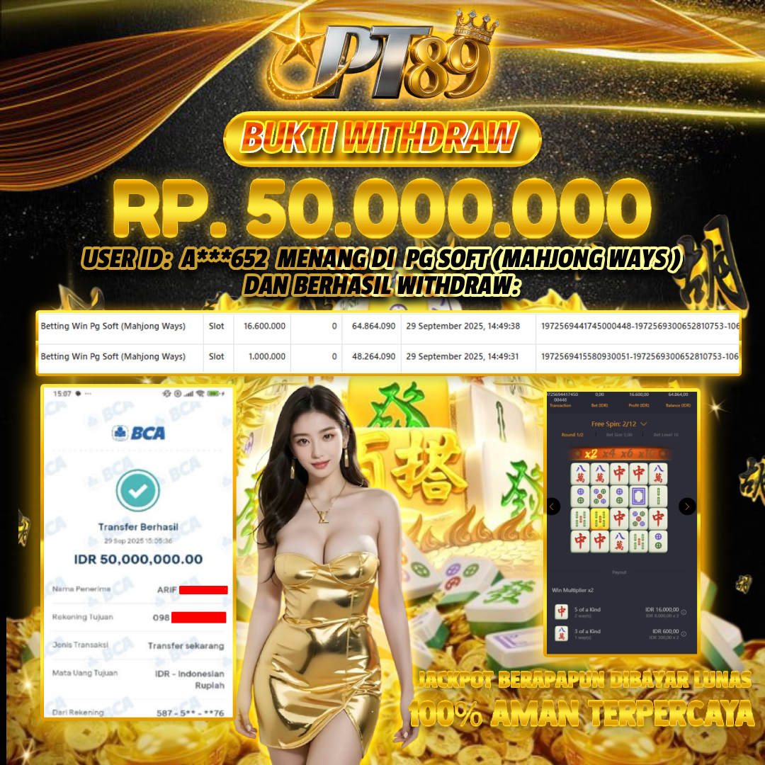 BUKTI WITHDRAW Mahjong Ways 🀄- PG Soft	