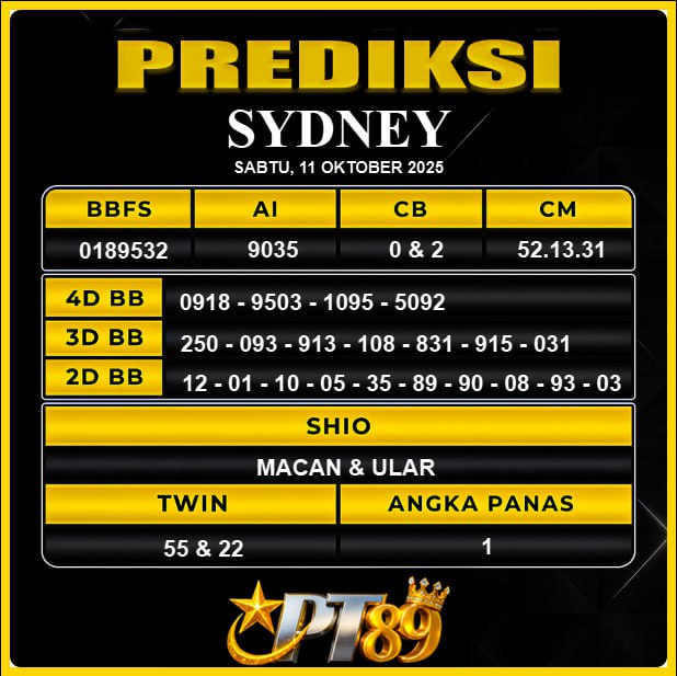 PREDIKSI TOGEL PT89	