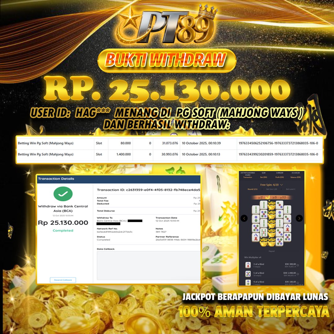 BUKTI WITHDRAW Mahjong Ways 2🀄🀄- PG Soft	