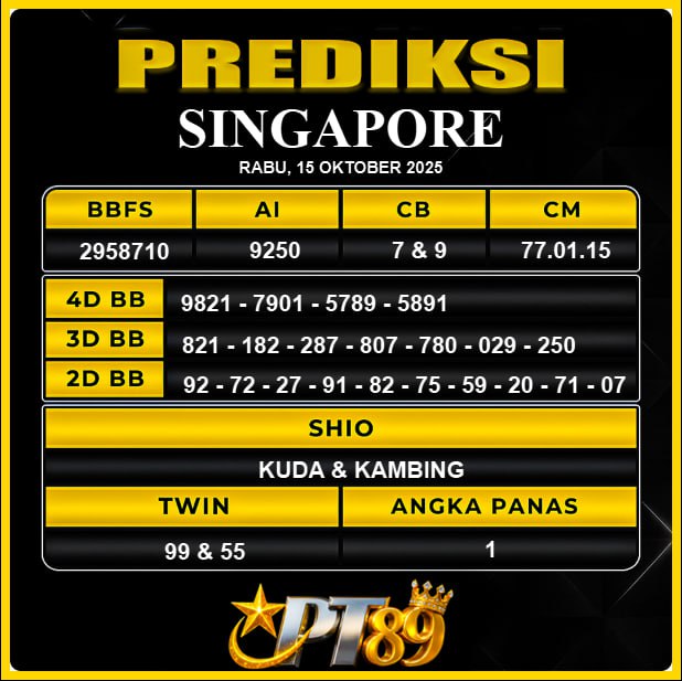 PREDIKSI TOGEL PT89	