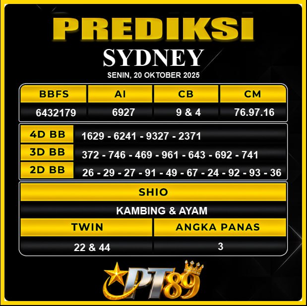 PREDIKSI TOGEL PT89	