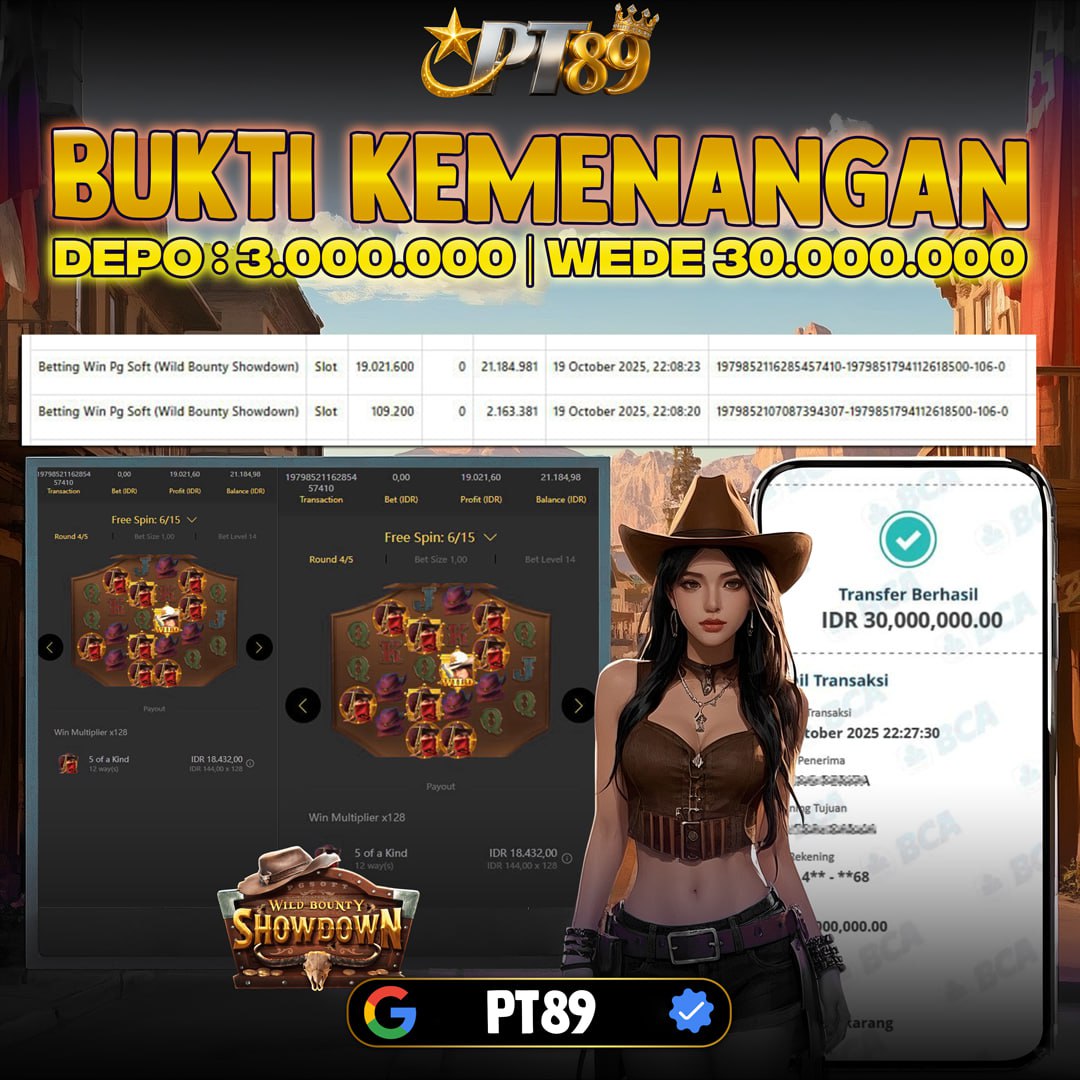 BUKTI WITHDRAW Wild Bounty Showdown - PG Soft	