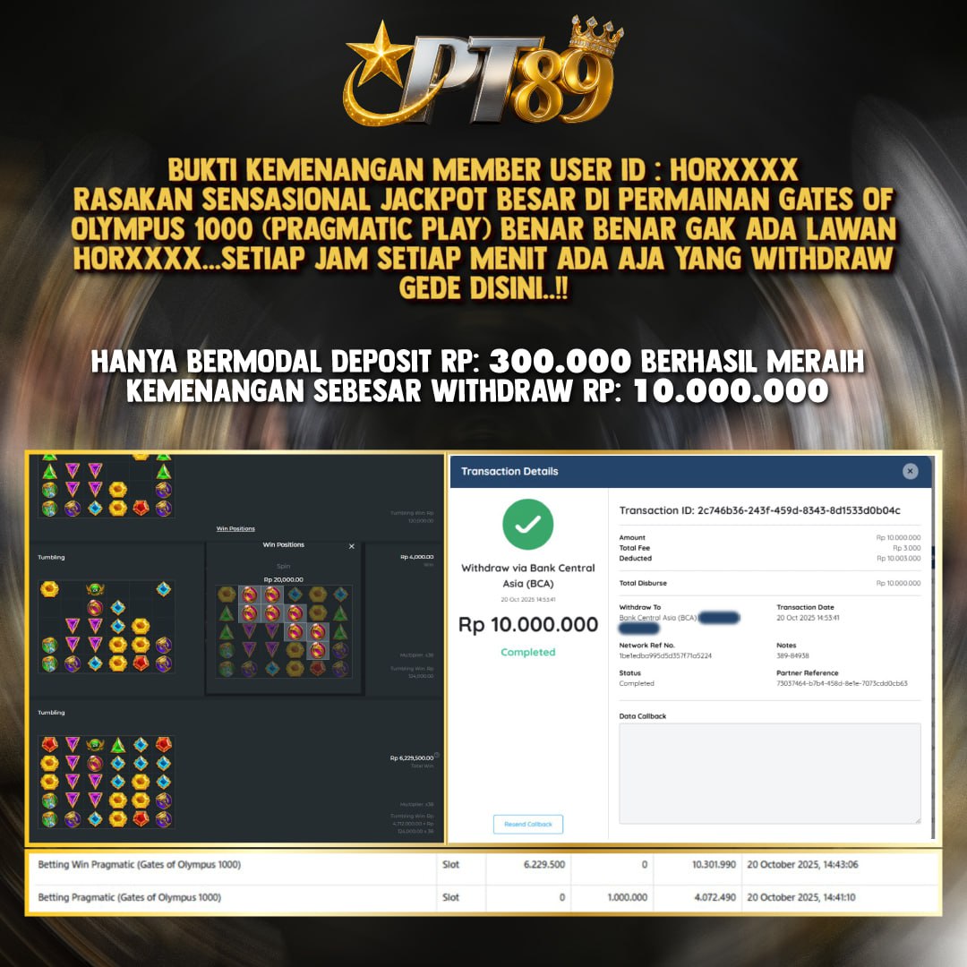 BUKTI WITHDRAW Gates of Olympus 1000 - Pragmatic	