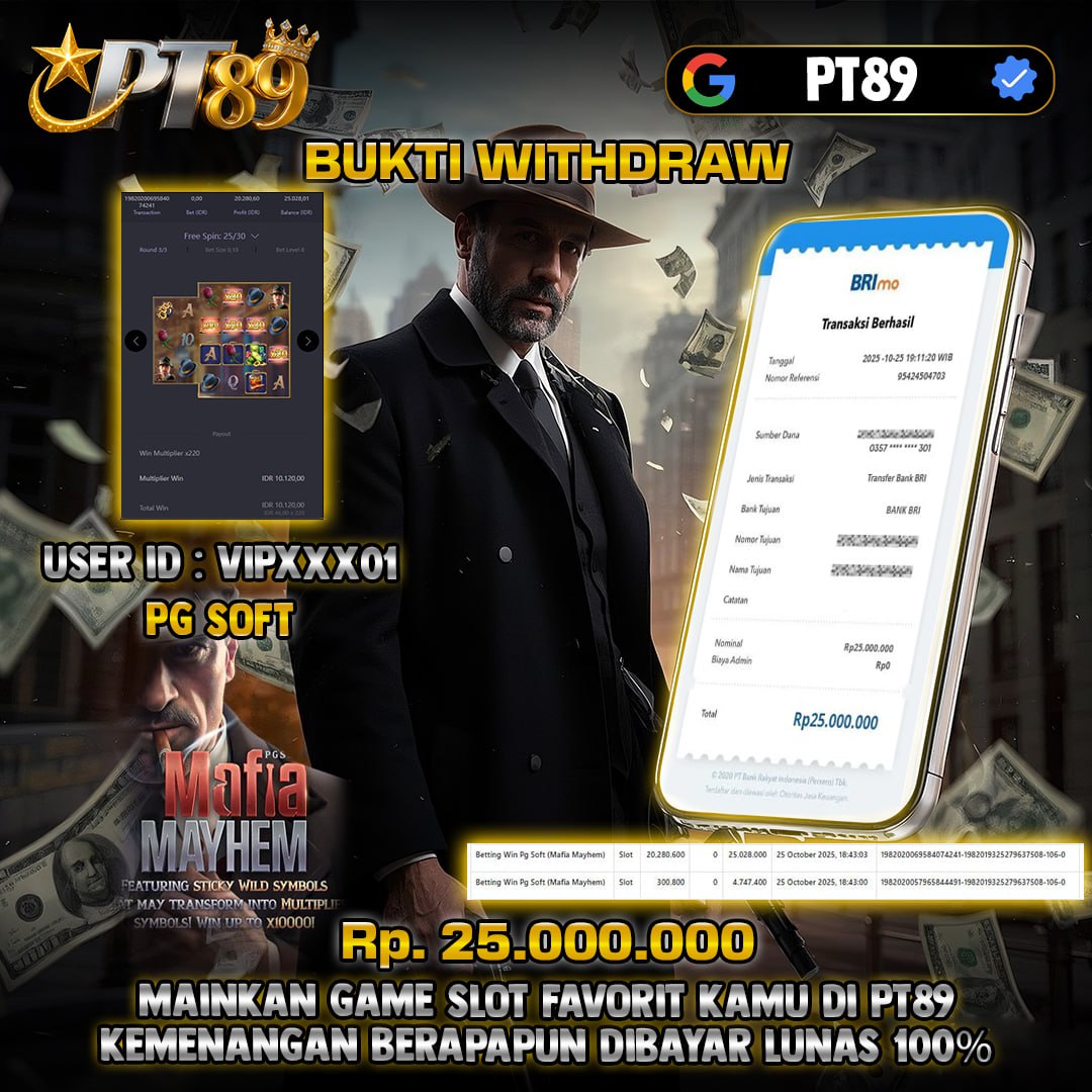 BUKTI WITHDRAW Mafia Mayhem- PG Soft	