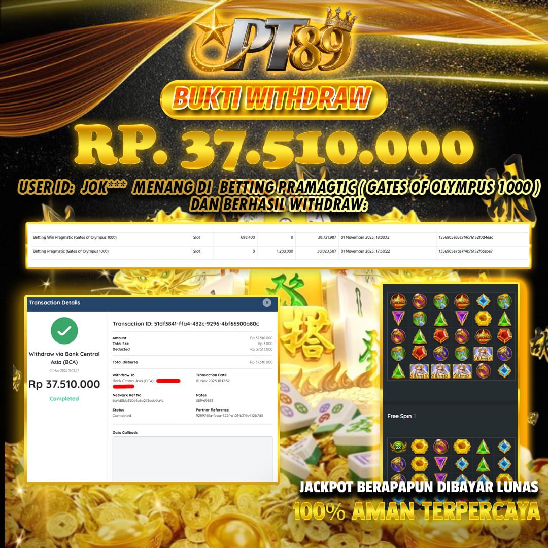 BUKTI WITHDRAW Gates Of Olyumpus 1000 - Pragmatic	