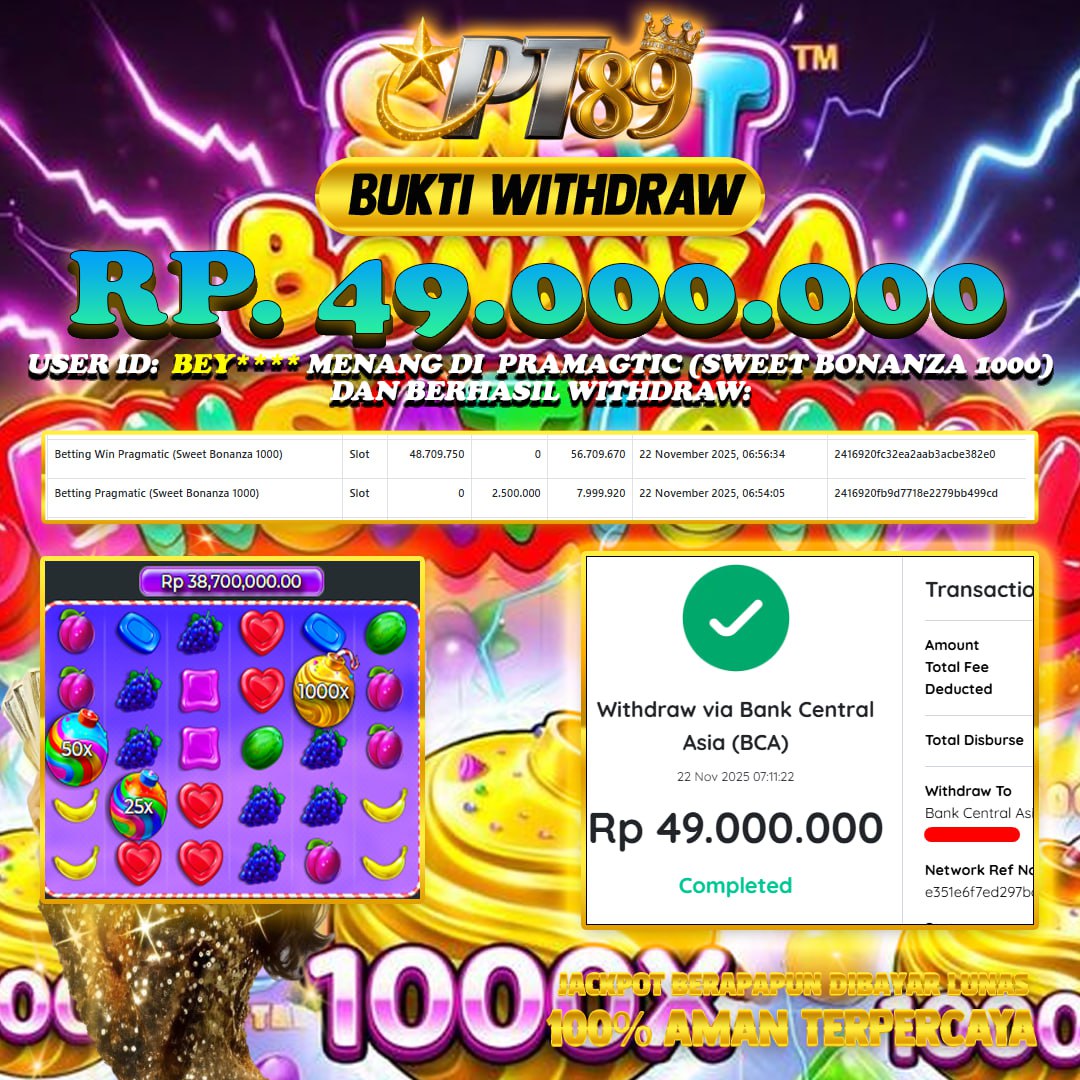 BUKTI WITHDRAW Sweet Bonanza 1000 - Pragmatic	