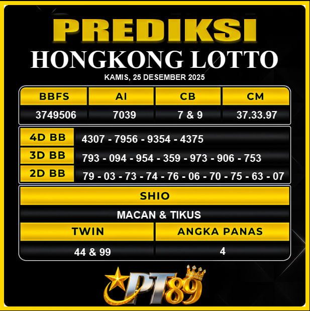 PREDIKSI TOGEL PT89