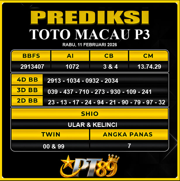 PREDIKSI TOGEL PT89