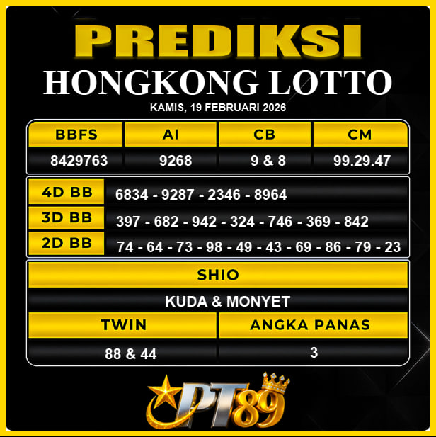 PREDIKSI TOGEL PT89
