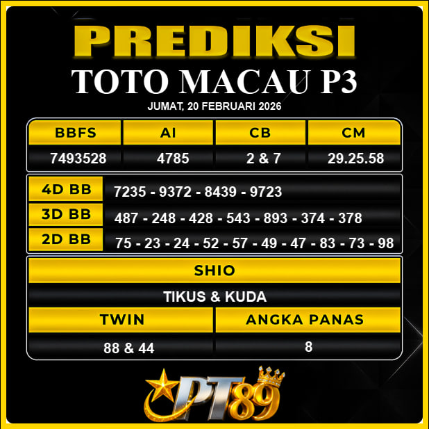 PREDIKSI TOGEL PT89
