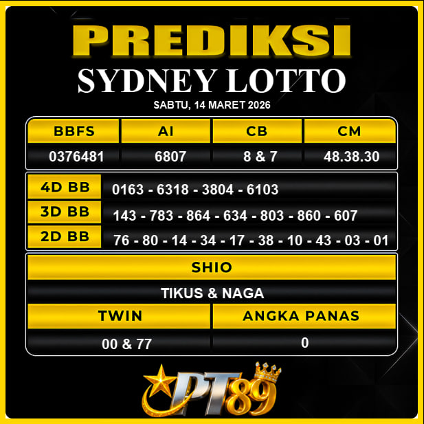 PREDIKSI TOGEL PT89