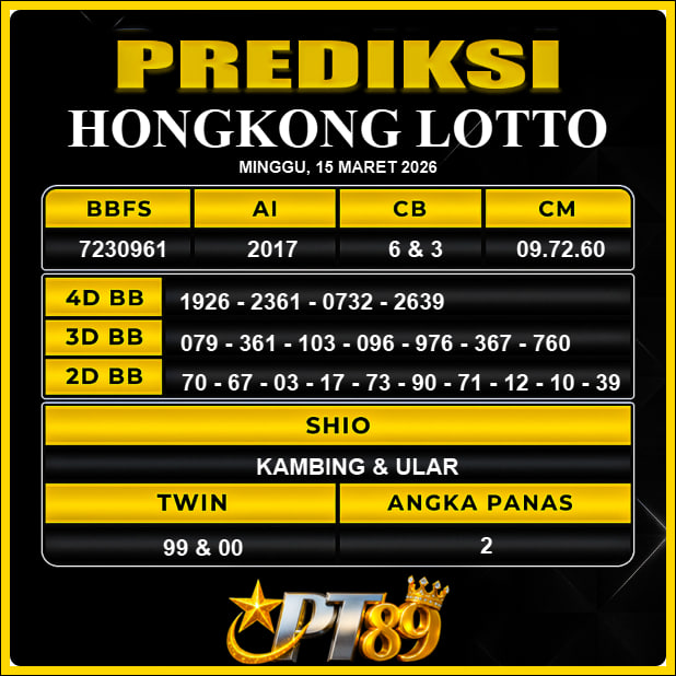 PREDIKSI TOGEL PT89