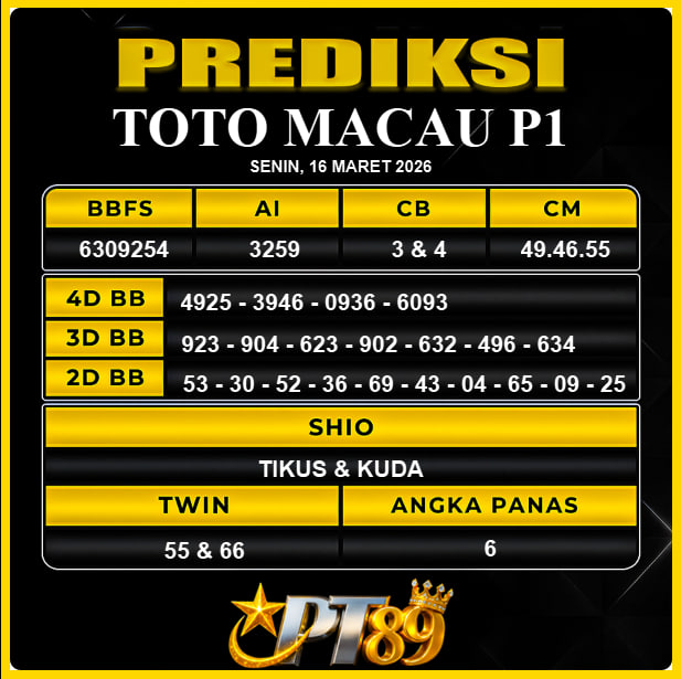 PREDIKSI TOGEL PT89