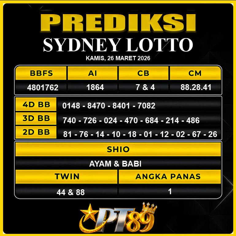 PREDIKSI TOGEL PT89