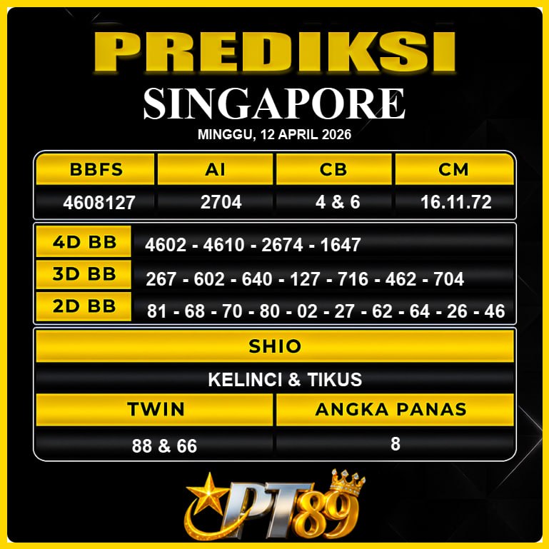 PREDIKSI TOGEL PT89