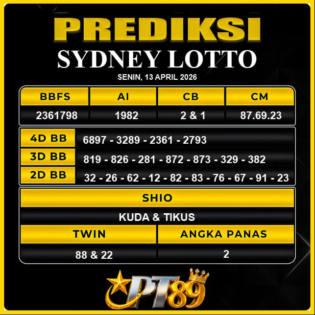 PREDIKSI TOGEL PT89