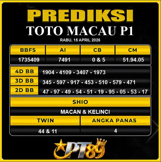 PREDIKSI TOGEL PT89