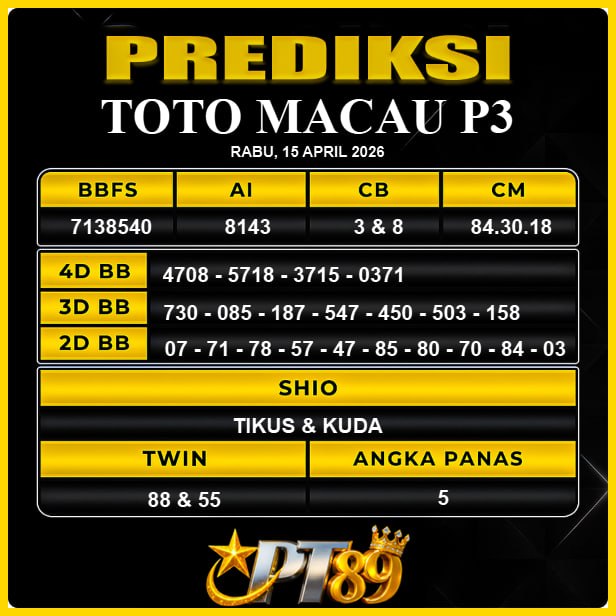 PREDIKSI TOGEL PT89
