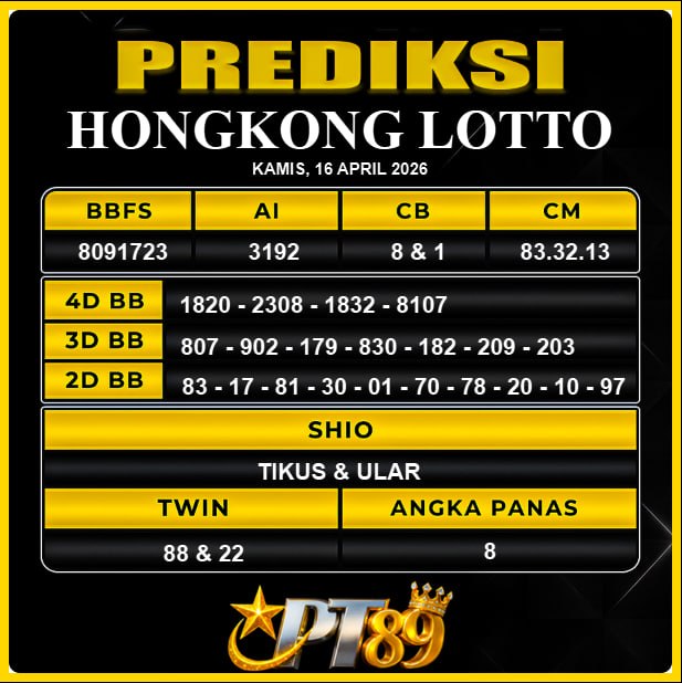PREDIKSI TOGEL PT89