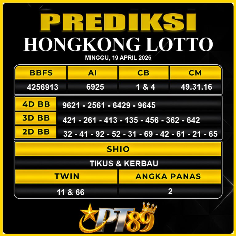 PREDIKSI TOGEL PT89