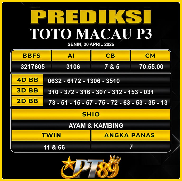 PREDIKSI TOGEL PT89
