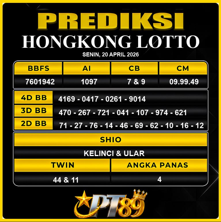 PREDIKSI TOGEL PT89