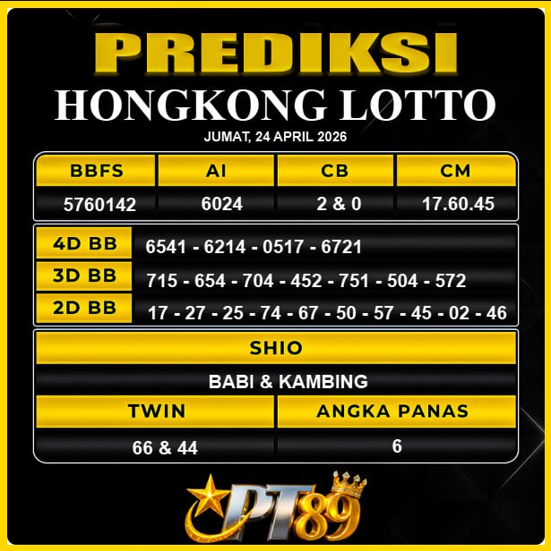 PREDIKSI TOGEL PT89