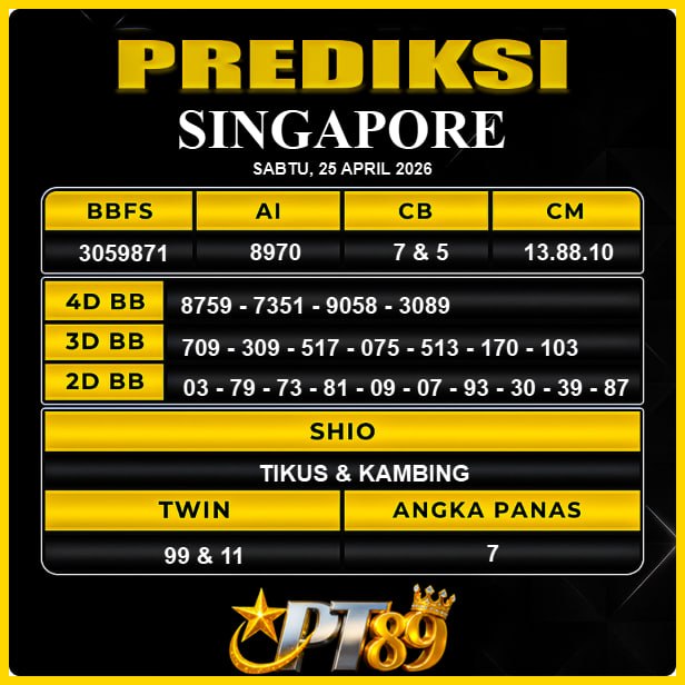 PREDIKSI TOGEL PT89
