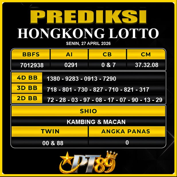 PREDIKSI TOGEL PT89
