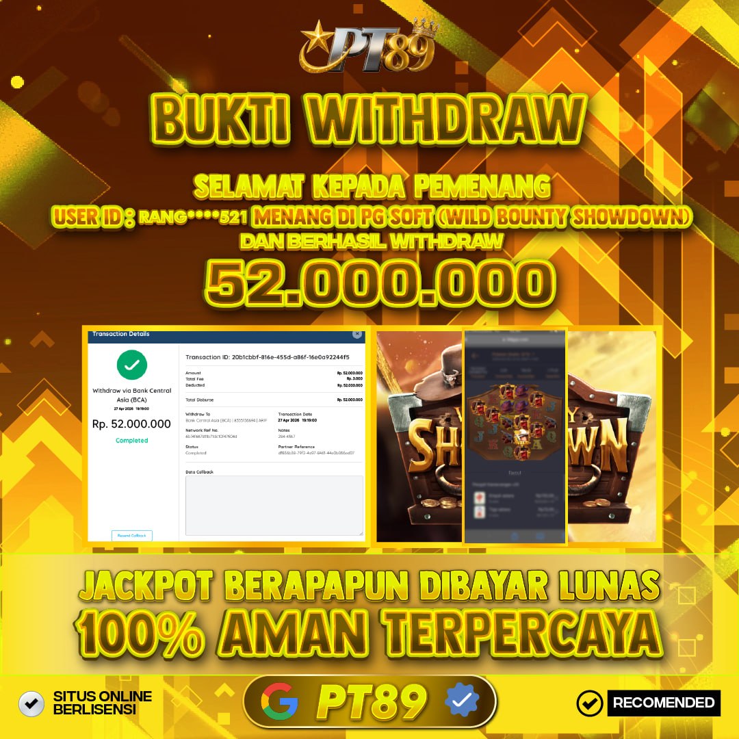 BUKTI WITHDRAW Wild Bounty Showdown - Pg Soft
