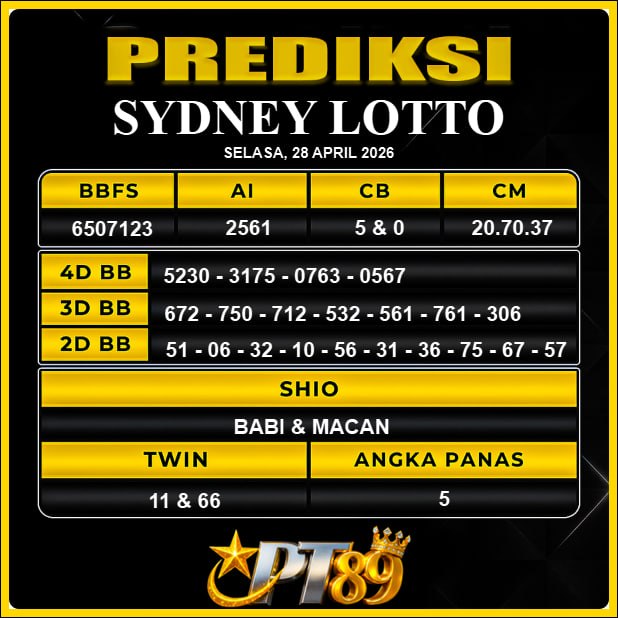 PREDIKSI TOGEL PT89