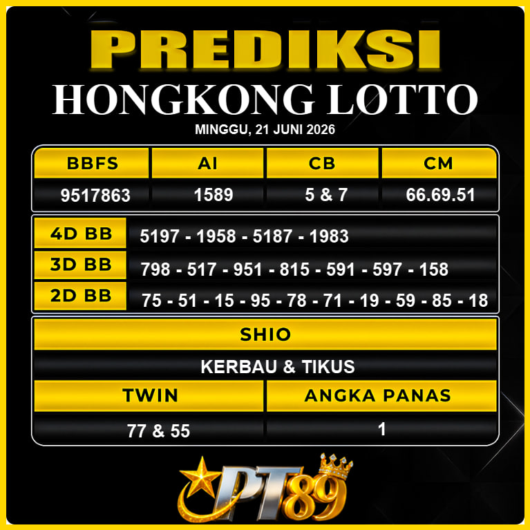 PREDIKSI TOGEL PT89