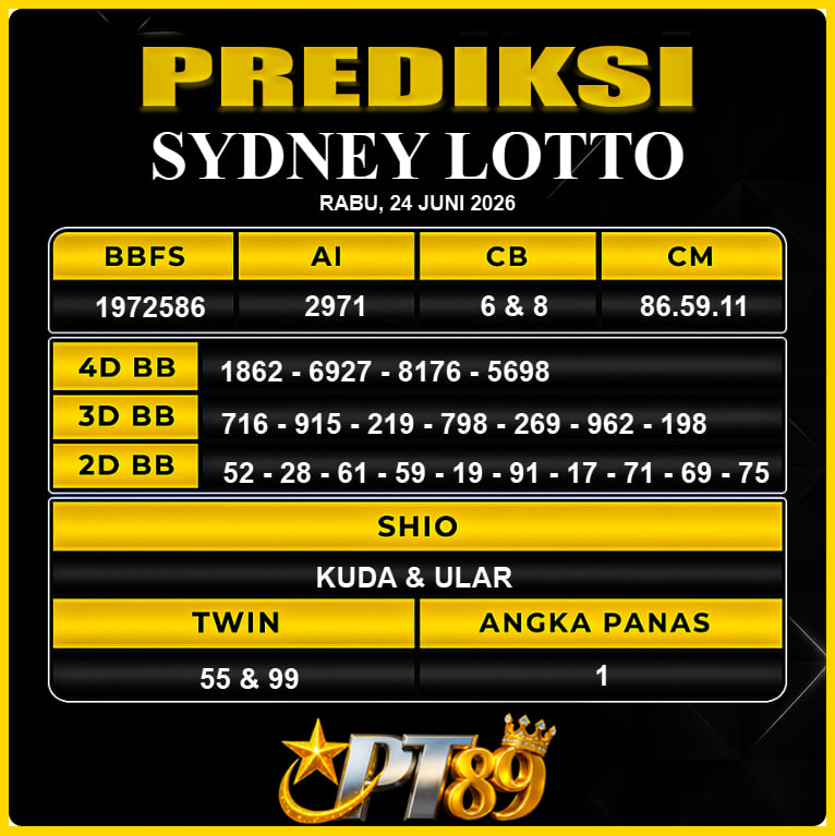 PREDIKSI TOGEL PT89