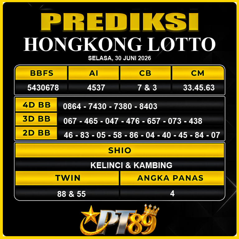 PREDIKSI TOGEL PT89