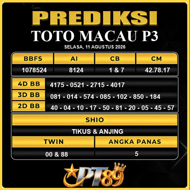 PREDIKSI TOGEL PT89