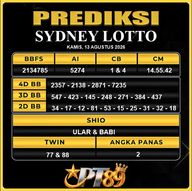 PREDIKSI TOGEL PT89