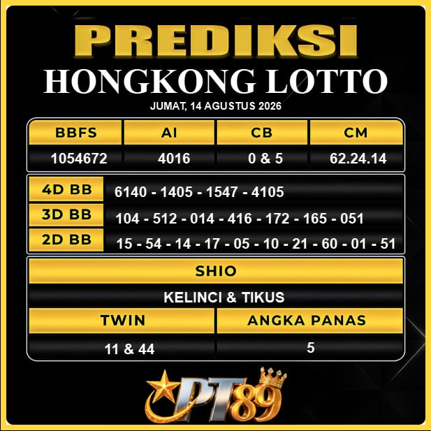 PREDIKSI TOGEL PT89