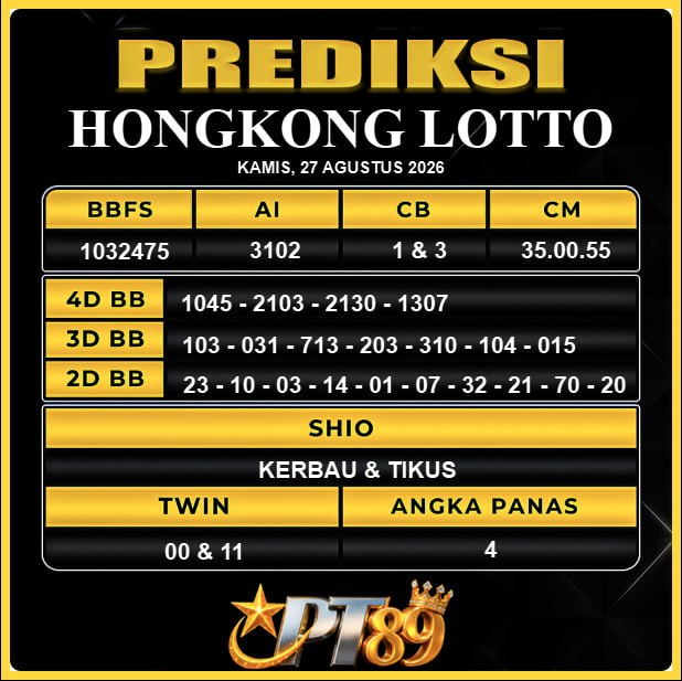 PREDIKSI TOGEL PT89