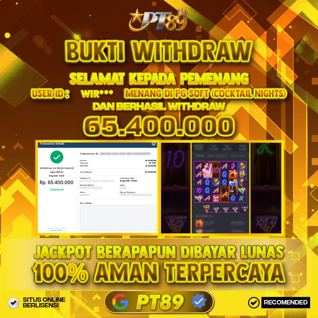 BUKTI WITHDRAW Cocktail Nights - Pg Soft